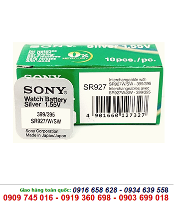 Sony SR927SW-395, Pin đồng hồ Sony SR927SW-395 silver oxide 1.55v (Vỉ 1viên)
